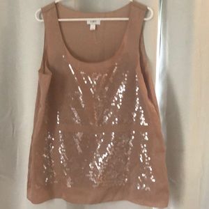 Loft sleeveless sequin top